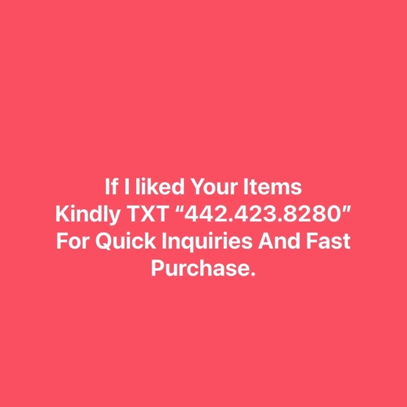 I’m interested in the item I liked. Text me: 442 423-8280 - Picture 1 of 1
